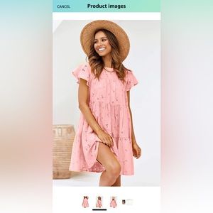 NEW Women’s Pink Eyelet Dress